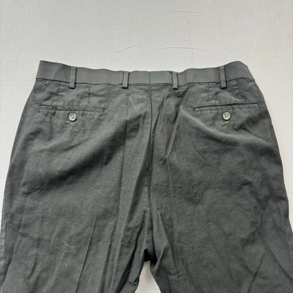 Lauren Ralph Lauren Mens Black High Performance Wool Dress Pants 38W x 34L